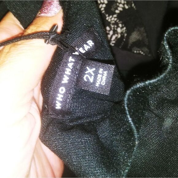 Black Ruffled Off-the-Shoulder Dress - Picture 12 of 13